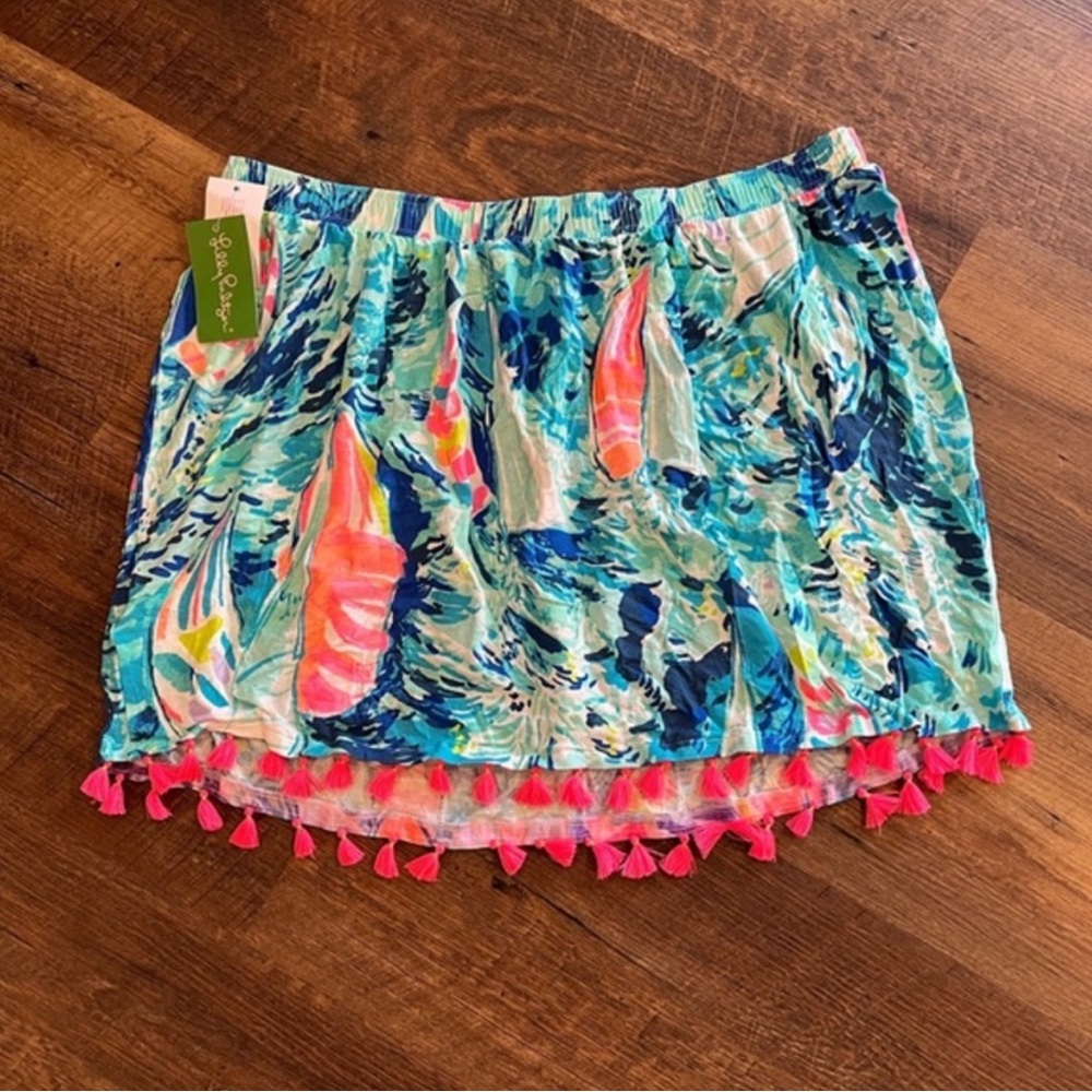 NWT Lilly Pulitzer XL Sparkling Blue Palma Tube Top in Hey Bay Bay 🦋